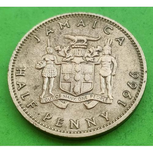 Ямайка 1/2 пенни 1966 г. (Елизавета II)