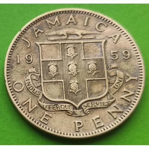 Ямайка 1 пенни 1959 г. (Елизавета II)