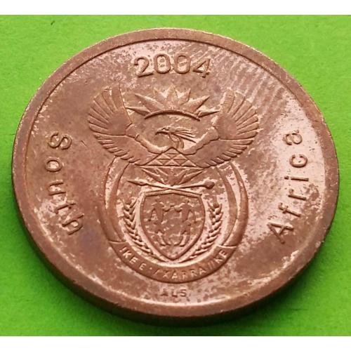 ЮАР 5 центов 2004 г. (каждый год новая надпись)
