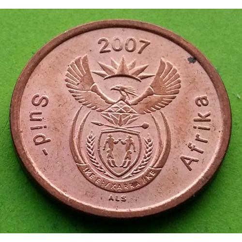 ЮАР 5 центов 2007 г. (каждый год новая надпись)