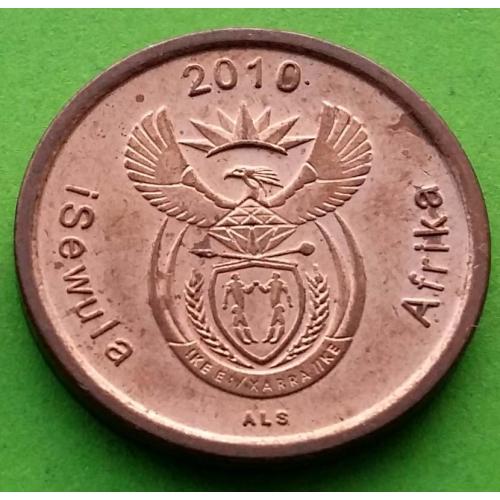 ЮАР 5 центов 2010 г. (каждый год новая надпись)