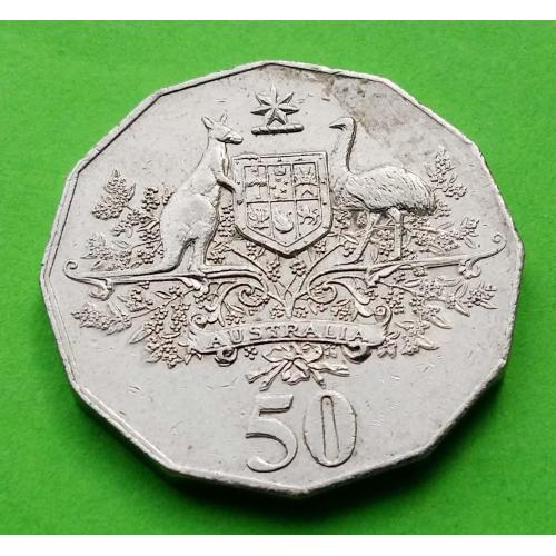 Юб. Австралия 50 центов 2001 г. (100 лет Австралийской федерации)