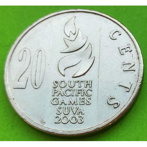 Юб. Фиджи 20 центов 2003 г. (спорт)