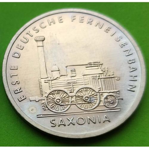 Юб. ГДР 5 марок 1988 г. (150 лет первой железной дороге Германии)