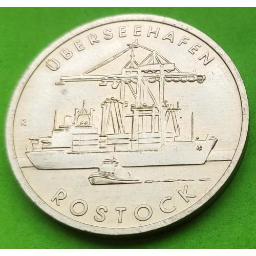 Юб. ГДР 5 марок 1988 г. (г. Росток, корабль) 
