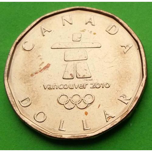 Юб. Канада 1 доллар 2010 г. (спорт, Олимпиада, талисман)