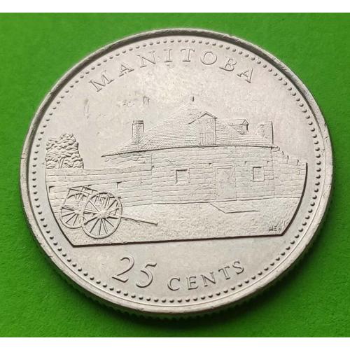 Юб. Канада 25 центов 1867-1992 гг. (125 лет конфедерации - Манитоба)