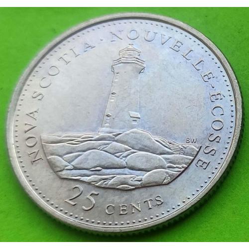 Юб. Канада 25 центов 1867-1992 гг. (125 лет конфедерации - Новая Скотия)