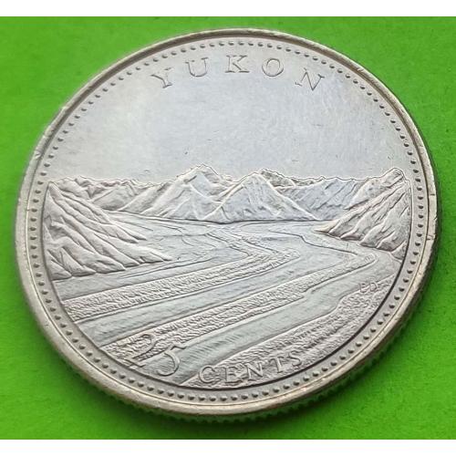 Юб. Канада 25 центов 1867-1992 гг. (125 лет конфедерации - Юкон)