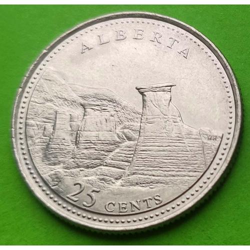 Юб. Канада 25 центов 1867-1992 гг. (125 лет конфедерации - Альберта)