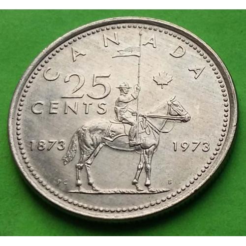 Юб. Канада 25 центов 1973 г.