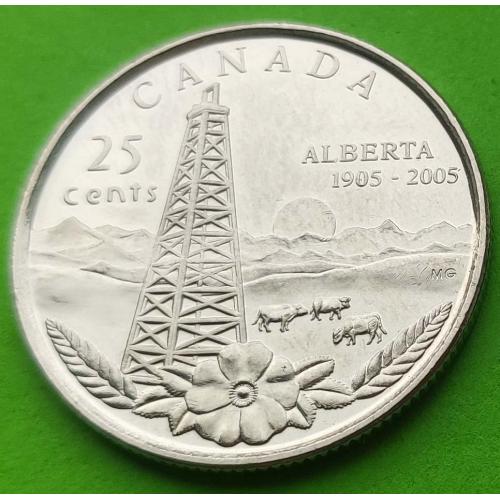 Юб. Канада 25 центов 2005 г. (Альберта)