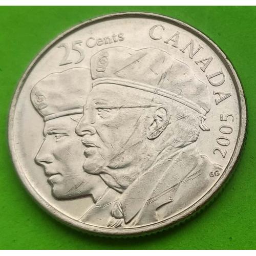 Юб. Канада 25 центов 2005 г.