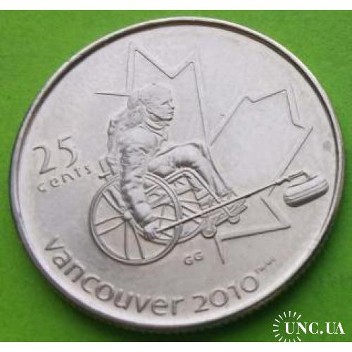 Юб. Канада 25 центов 2007 г. (Паралимпиада, спорт)