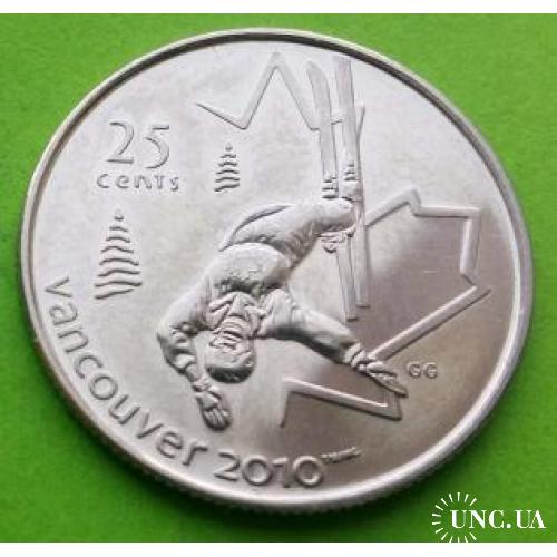 Юб. Канада 25 центов 2008 г. (Олимпиада, спорт)