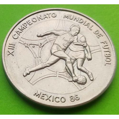 Юб. Куба 1 песо 1986 г. (футбол)