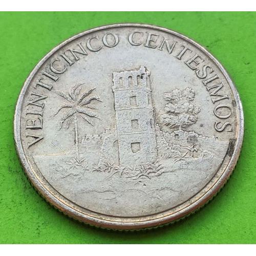 Юб. Панама 25 сентимо 2003 г. (Башня кафедрального собора)