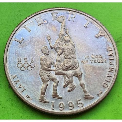 Юб. США 1/2 доллара 1995 г. (Олимпийские игры в Атланте - баскетбол)