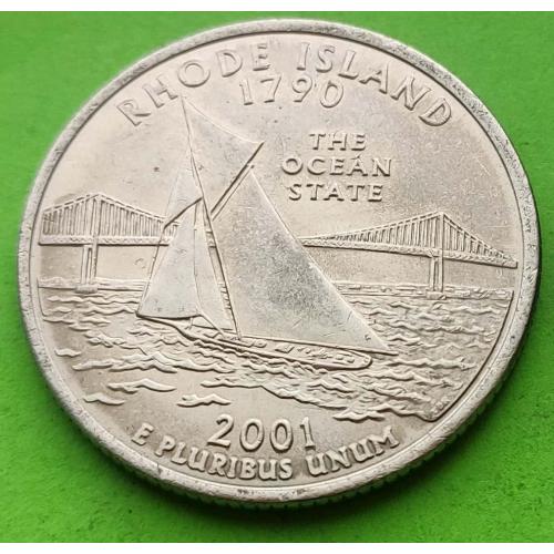 Юб. США 25 центов (квотер) 2001 г. (корабль)