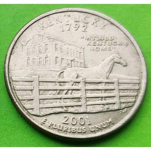 Юб. США 25 центов (квотер) 2001 г. (лошадка)