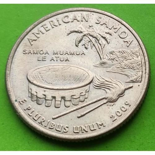 Юб. США 25 центов (квотер) 2009 г. - Территории - Американское Самоа