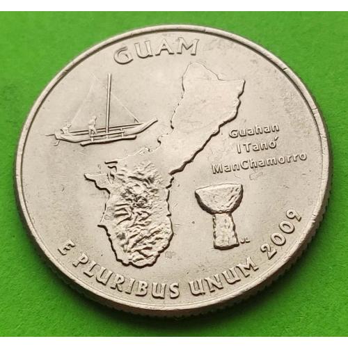 Юб. США 25 центов (квотер) 2009 г. - Территории - Гуам