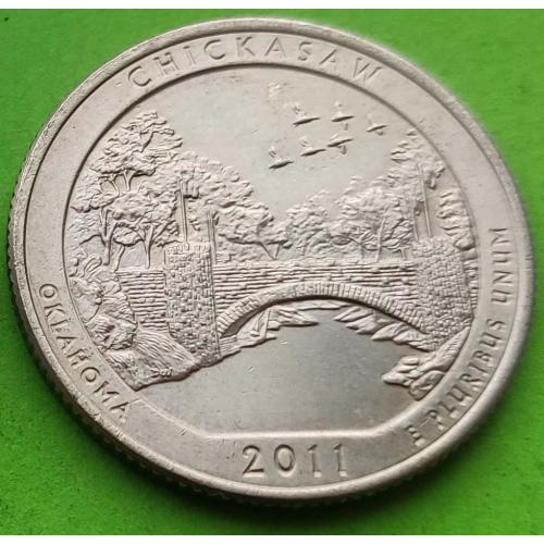 Юб. США 25 центов (квотер) 2011 г. (Национальные парки - 10-й парк Чикасо)