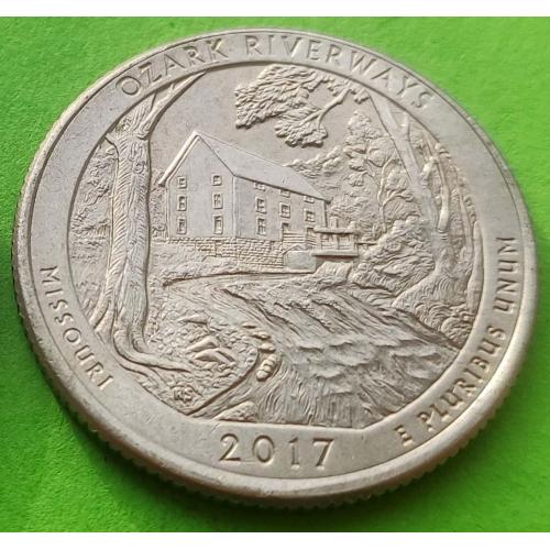 Юб. США 25 центов (квотер) 2017 г. (дом)