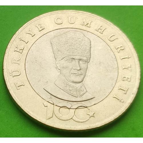 Юб. Турция 5 лир 2023 г. (100 лет со дня основания Республики)