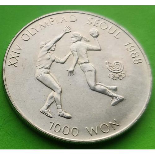 Юб. Южная Корея 1000 вон 1987 г. (спорт, гандбол)