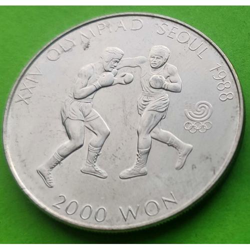 Юб. Южная Корея 2000 вон 1986 г. (спорт, бокс)