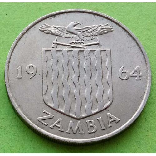 Замбия 2 шиллинга 1964 г.