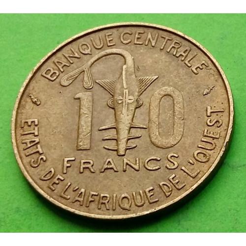 Западно Африканский Союз 10 франков 1975 г.