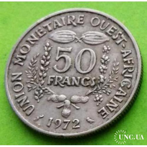 Западно-Африканский Союз (ВСЕАО) 50 франков 1972 г.