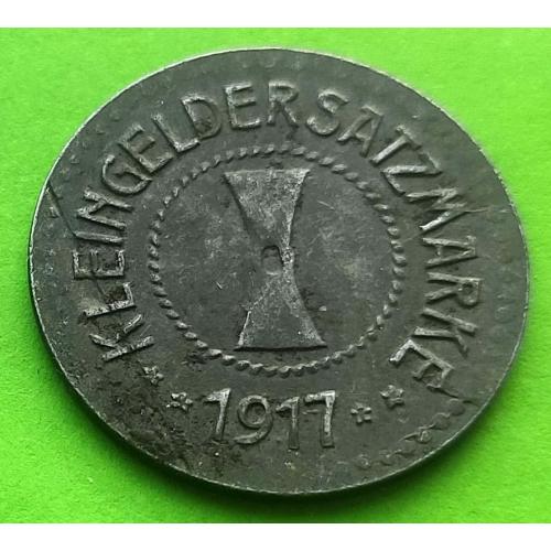 (+++) Железо - Германия (Мюльхаузен) нотгельд 10 пфеннигов 1917 г.