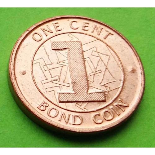  Зимбабве 1 цент 2014 г.