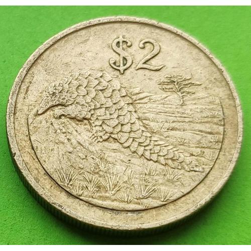 Зимбабве 2 доллара 1991 г. 