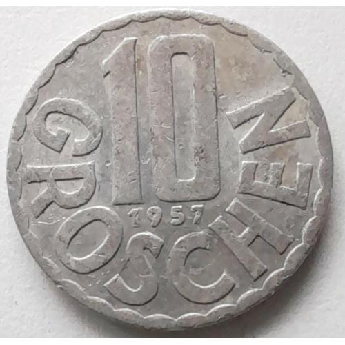 Австрія 10 грошей 1957