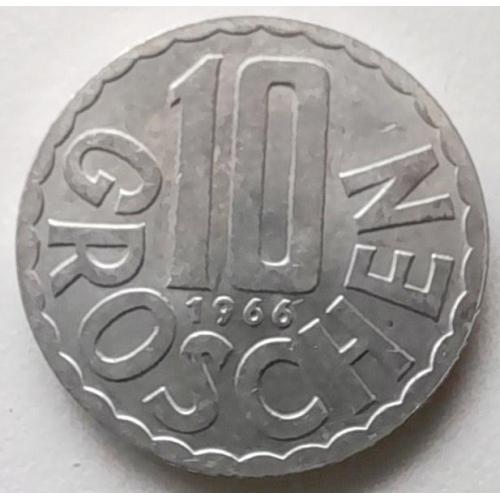 Австрія 10 грошей 1966