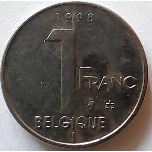 Бельгія 1 франк 1998