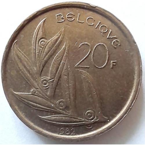 Бельгія 20 франків 1982