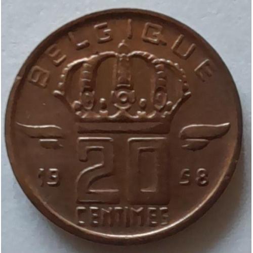 Бельгія 20 сантимів 1958