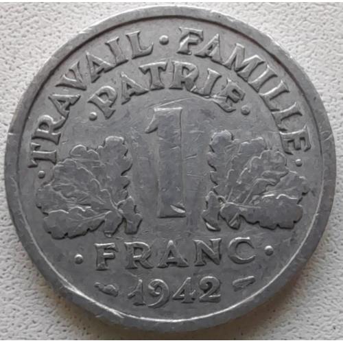 Франція 1 франк 1942