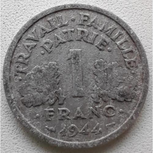 Франція 1 франк 1944