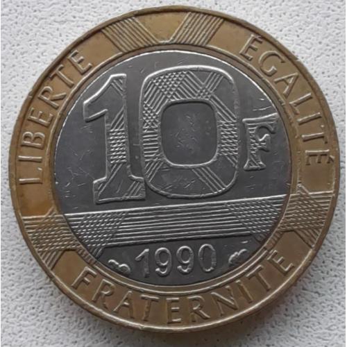 Франція 10 франків 1990