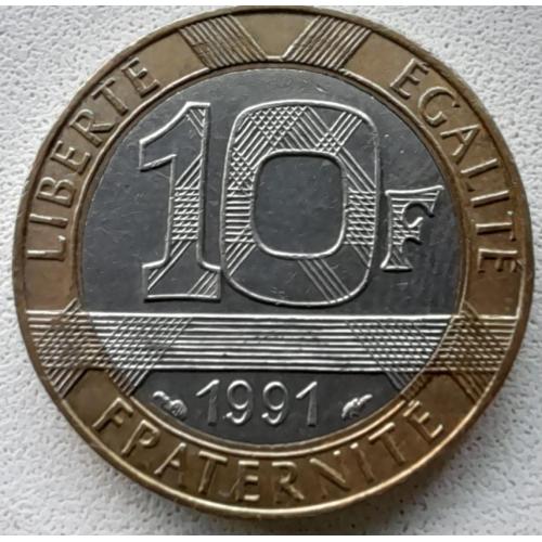 Франція 10 франків 1991