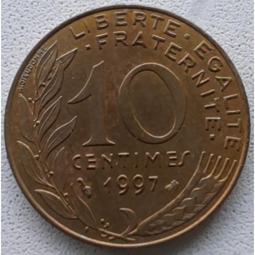 Франція 10 сантимів 1997