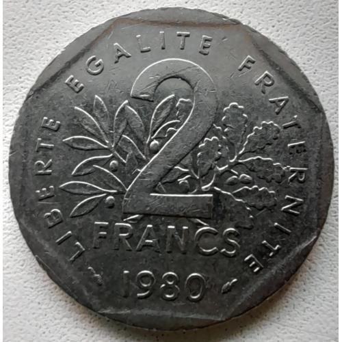 Франція 2 франк 1980