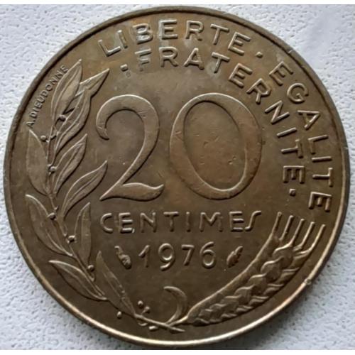 Франція 20 сантимів 1976
