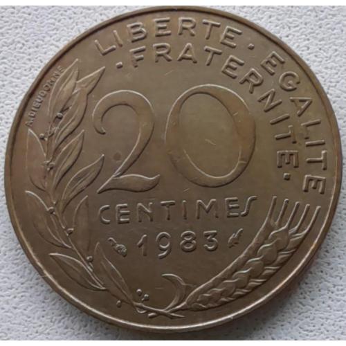 Франція 20 сантимів 1983